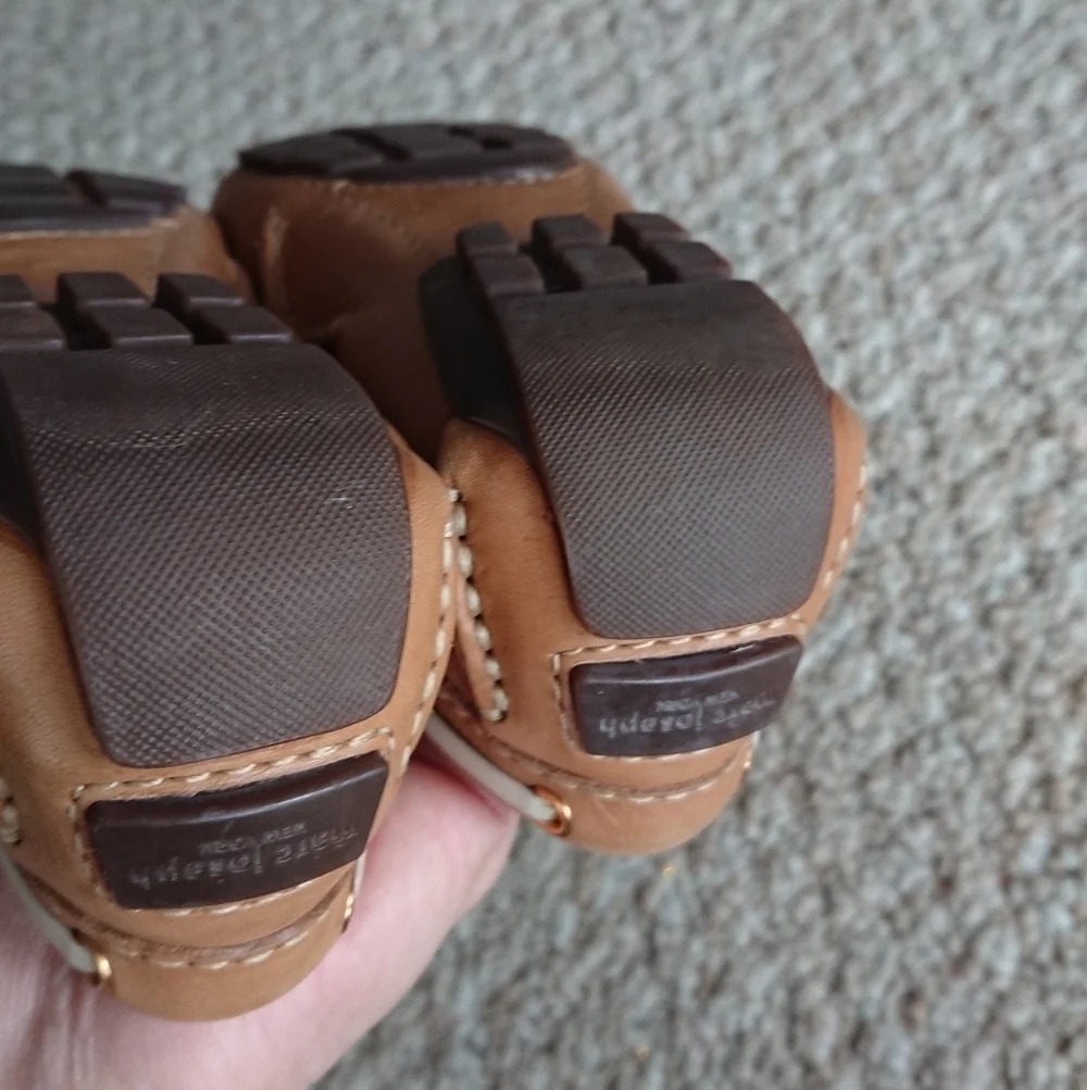 Marc Joseph Cypress Hill Tan Leather Loafers size 6